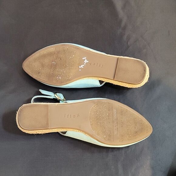 BRAND NEW ANNE KLEIN ESPADRILLE WEDGE SUEDE FLAT PUMP - Picture 16 of 16